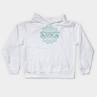 Okay But First Yoga Kids Hoodie